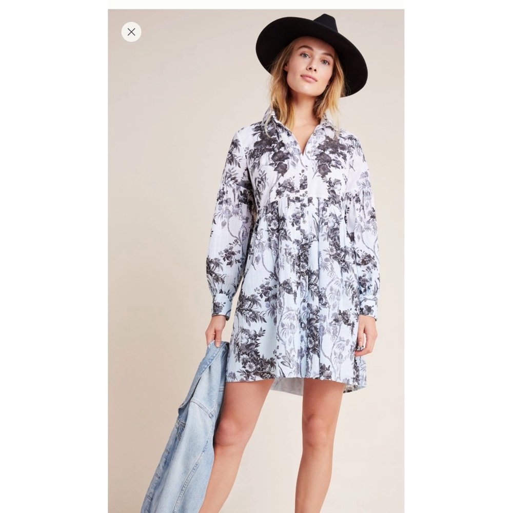 Lavinia embroidered shirt dress